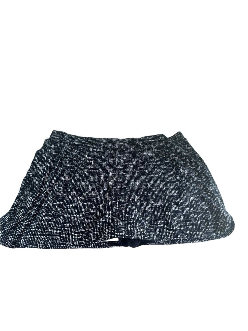 Croft & Barrow Womens Skort Plus 4X Black White Dots Athleisure